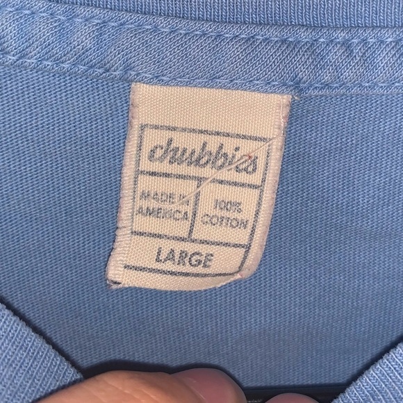 Chubbies Men’s Light Blue Weekend Long Sleeve Crewneck Tee Size Large - Picture 5 of 5